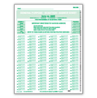 Sample Scantron Form 099b