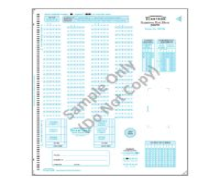 Scantron Self-Score Sample Form 94746