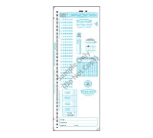 Scantron Self-Score Sample Form 95141