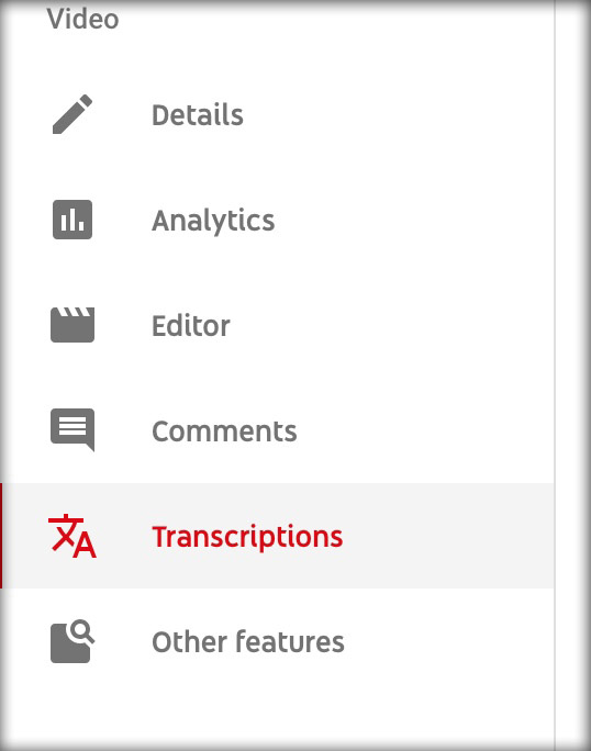 Transcriptions Button