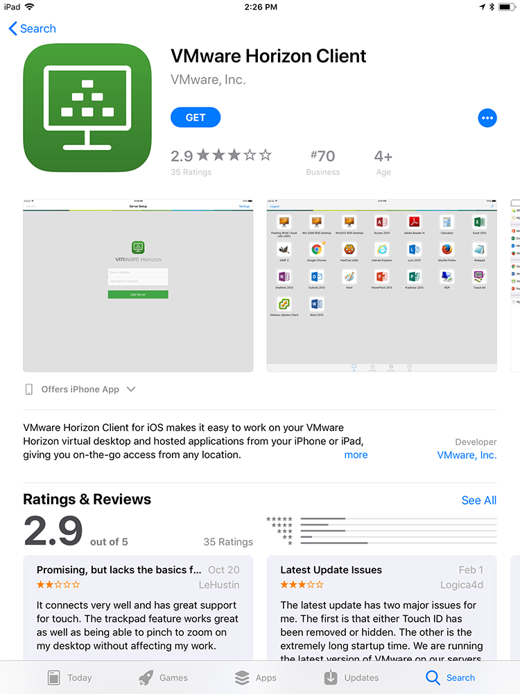VMware Horizon 8.10.0.2306 + Client download the new for ios