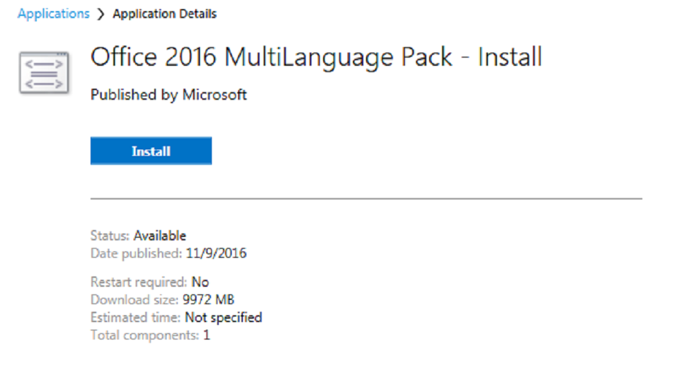 microsoft office 2016 english language pack download