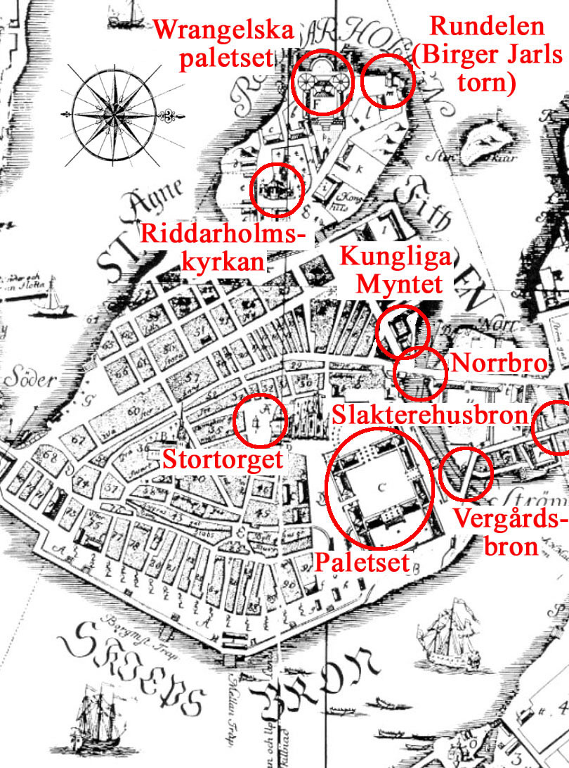 Stockholm Sweden Stock101 1733 Enlarged Map Of Stockholm Jpg
